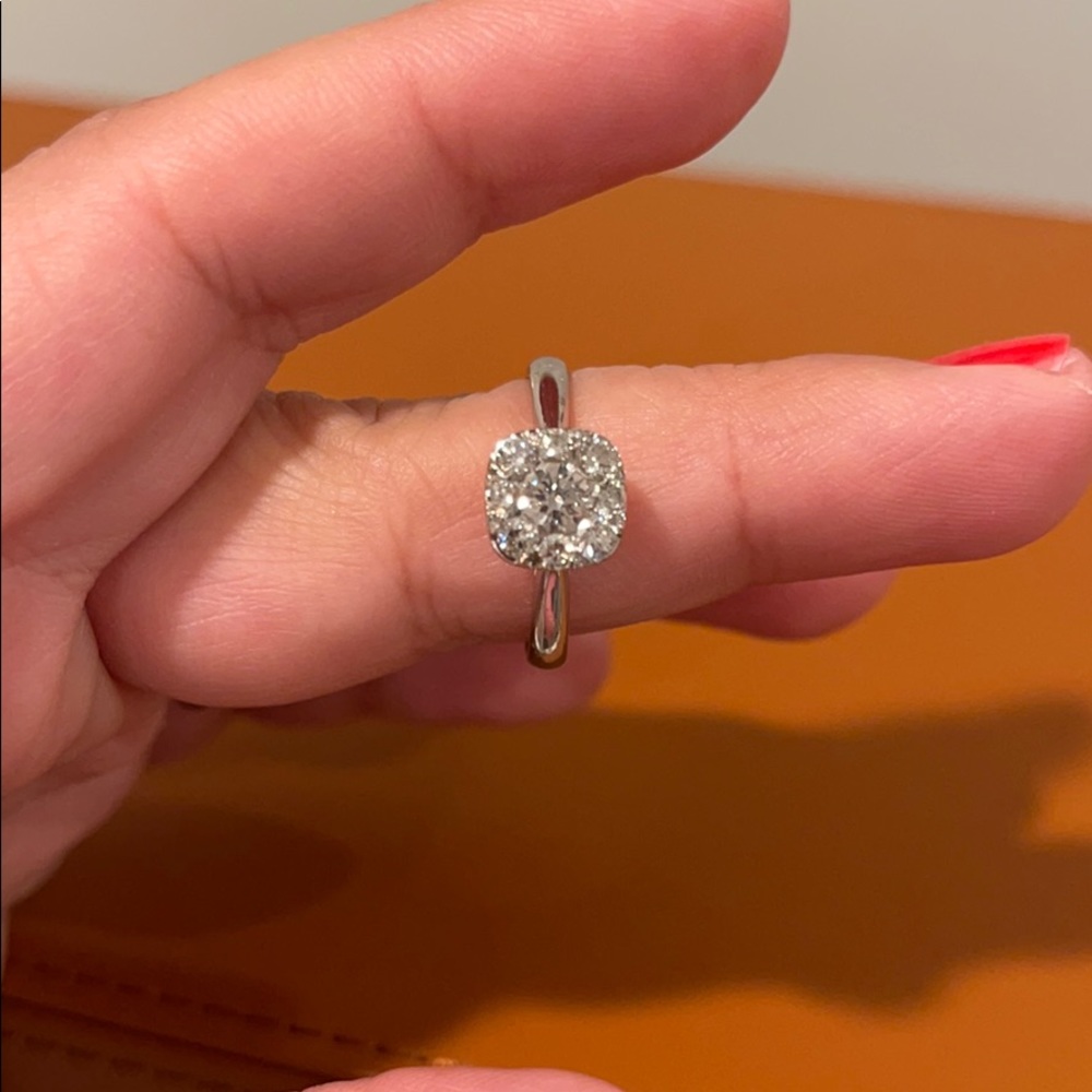 14K WG mined diamond ring 💍 - Picture 3 of 9